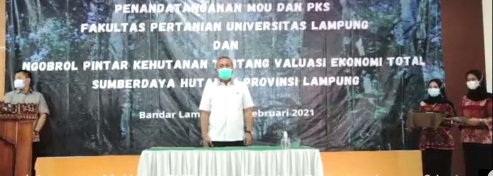 Penandatanganan MoU dan PKS antara Fakultas Pertanian Universitas Lampung dengan Enam Instansi Pemerintah Pusat dan Swasta